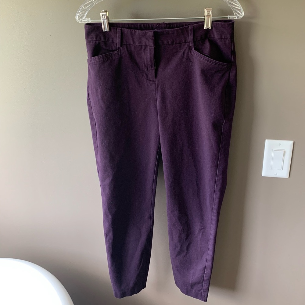 Eggplant colored slacks 🍆